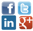 Facebook, Twitter, LinkedIn, & Google Plus Icons